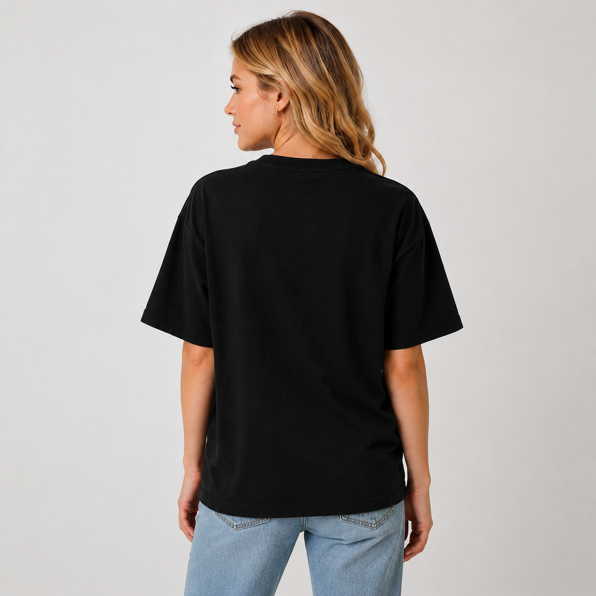 Women's Oversized Cotton T-Shirt – Dark Tarot Vintage-Style Print (Subculture/Edgy Style)
