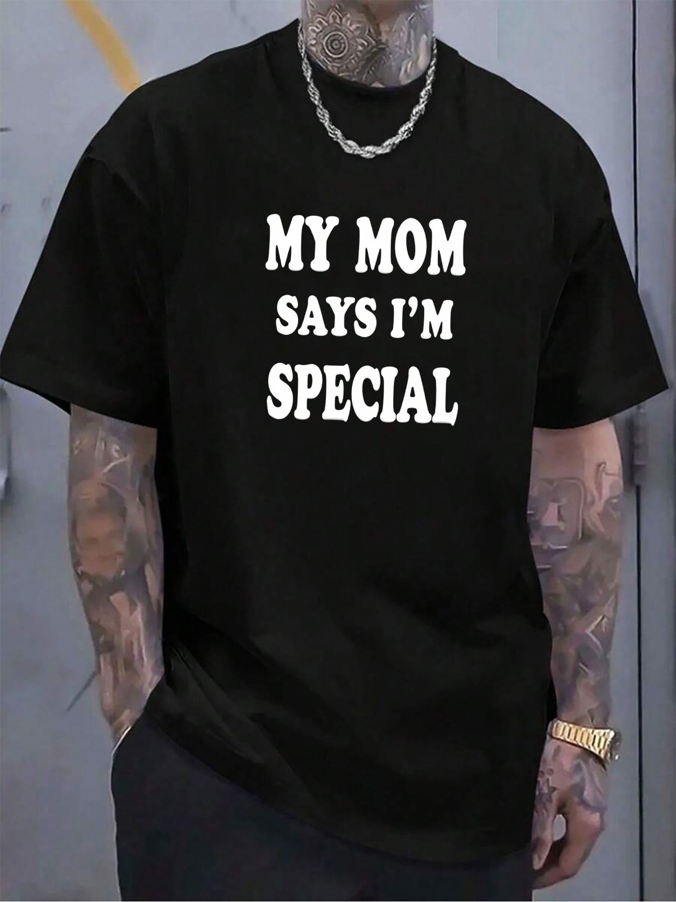 Men's 100 Cotton T-shirt 180g pure cotton with printed non pilling short sleeved top T-shirt short sleeved casual wear gift for family and friends