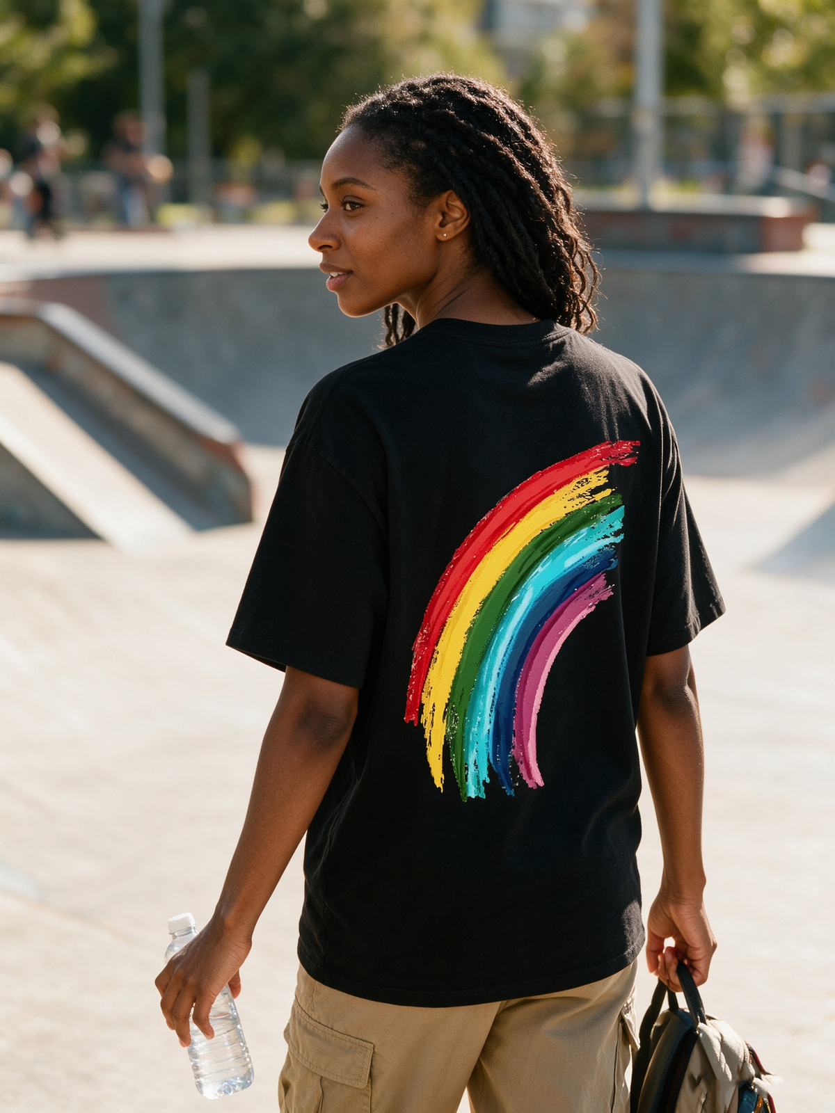 "Wife Life" Fun Novelty Double-Sided Print T-Shirt – 100% Cotton, Black, Loose-Fit, Humorous Wife-Themed Short-Sleeve Tee