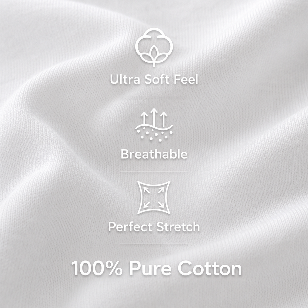 Men's 100% White Cotton Crew-Neck Tank Top – Casual Sleeveless Basic T-Shirt