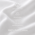 Men's 100% White Cotton Crew-Neck Tank Top – Casual Sleeveless Basic T-Shirt