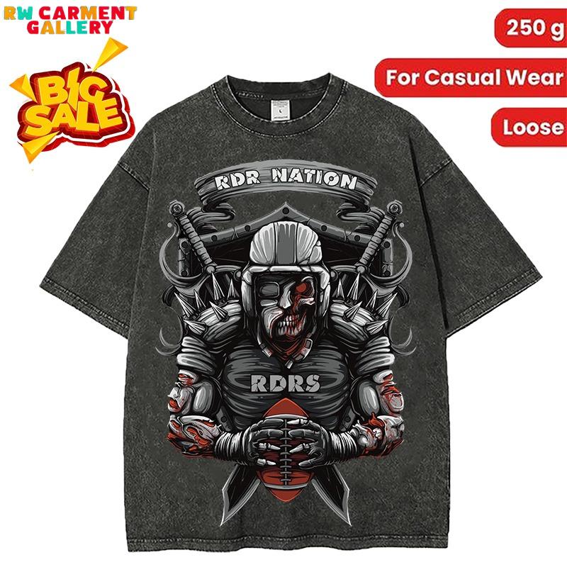 Washed T-shirt Las Vegas Football Men's T-Shirt women's and men's tops TikTokShop Black Friday