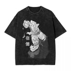 Novelty Men Women Tops Printed Tee Shirt Anime Jujutsu Kaisen GojoT Shirts Washed Cotton Harajuku Cool Ryomen Sukuna T-Shirt Menswear Vintage