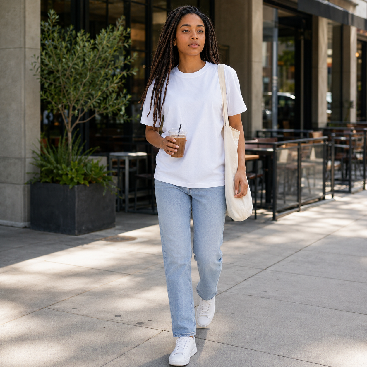 Heavyweight Pure Cotton Women's Crew Neck T-Shirt – Soft, Shape-Retaining, Classic & Versatile Casual Short-Sleeve Tee
