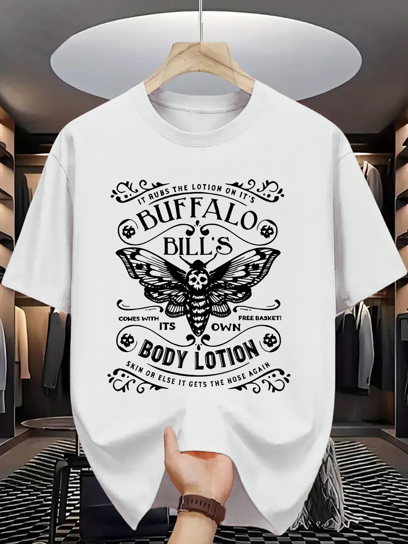 Men's casual retro 100 Cotton T-shirt 180g pure cotton with creative letter print short sleeved casual T-shirt suitable for fitness and outdoor activities, give gifts to friends