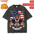 Washed T-shirt New England Football Men's T-Shirt women's and men's tops TikTokShop Black Friday
