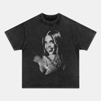 Retro Washed Crew Neck Shirt,Unisex Fashion Graphic Tee,Streetwear Clothing,Trendy Outfit,Best Gift For HIPHOP Lover FO070904