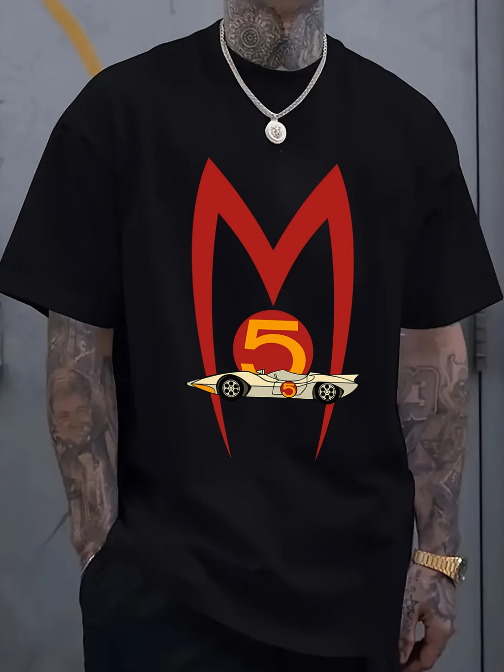 Daily men's casual 100 Cotton T-shirt 180g pure cotton with irregular letter print short sleeved casual T-shirt suitable for fitness and outdoor activities, suitable for all seasons, giving friends holiday gifts