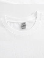 Men's 100 Cotton T-shirt 180g pure cotton with creative letter printing short sleeved casual T-shirt round neck T-shirt suitable for travel and top giving gifts to friends