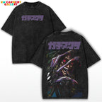 Jabber Wongar x Gachiakuta Anime Oversized Tee Featuring Junk Realm Graphic Back Print & Acid Washed Streetwear Retro Drop