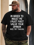 Men's DailyPlus size 5XL 6XL 100 Cotton breathable T-shirt 180g pure cotton with retro street print fashionable T-shirt comfortable and skin friendly material suitable for all seasons