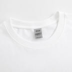 Men's white pure cotton crew-neck T-shirt—a versatile wardrobe essential.