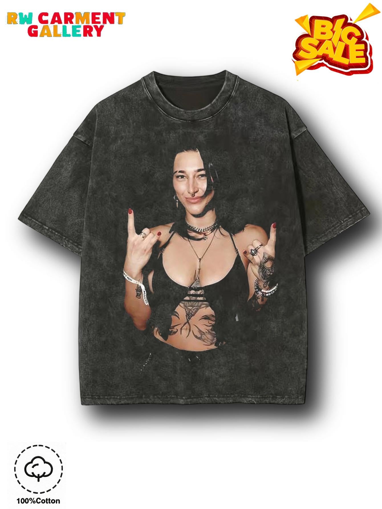 Washed T-shirt RHEA RIPLEY 3.0 TEE, Wrestling Tee, WWE Tee, Wrestling Gift, Sports Shirt, Workout T-shirt, Gift for Him Gift For Her Hoodie Sweatshirt Streetwear