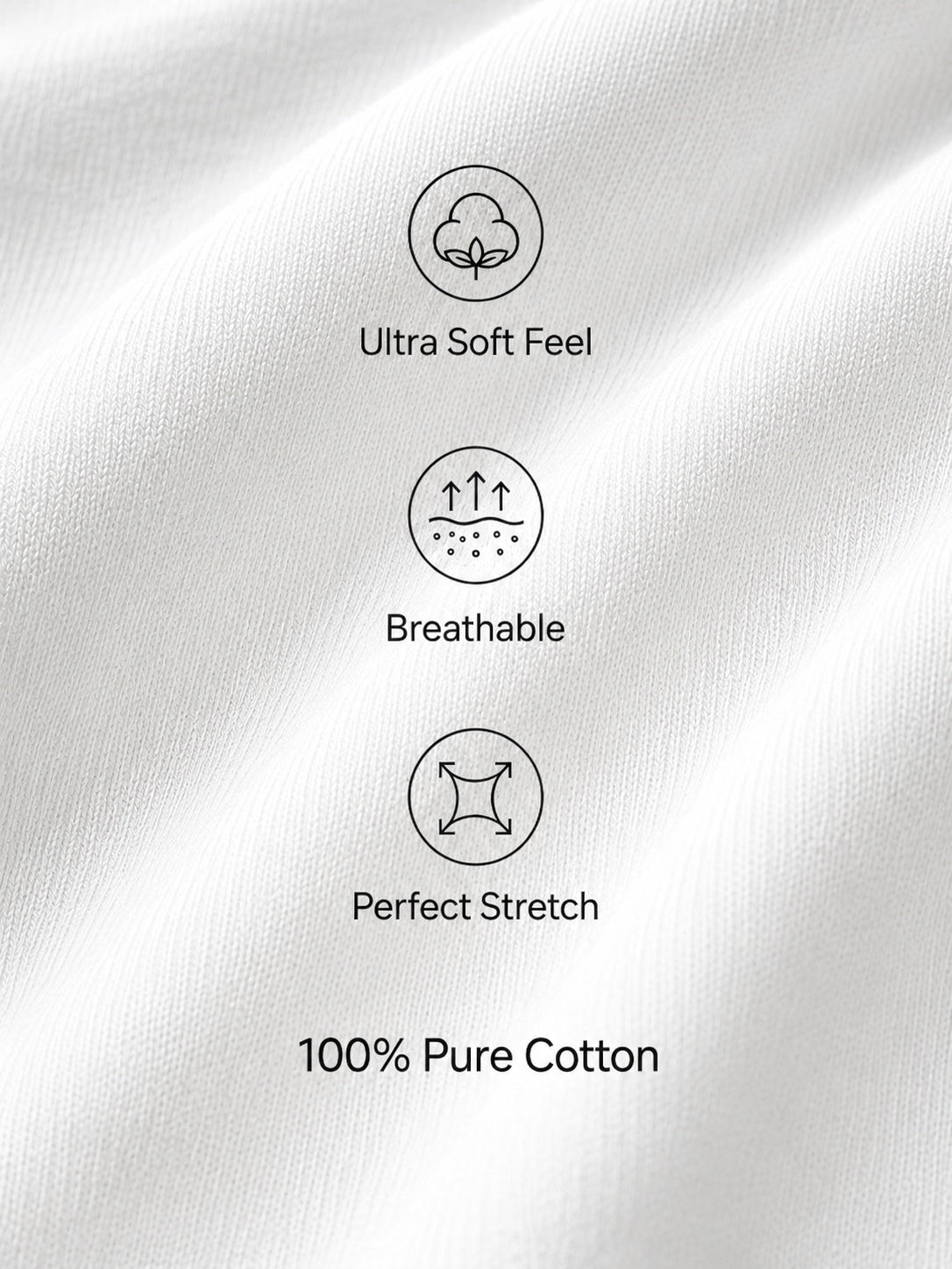 Men's white pure cotton crew-neck T-shirt—a versatile wardrobe essential.
