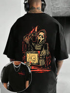Men's fashion trend Plus size 5XL 6XL 100 Cotton breathable T-shirt 180g pure cotton with creative letter printing short sleeved casual T-shirt round neck T-shirt suitable for travel and tops suitable for all seasons, giving friends holiday gifts