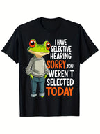 Men's fashion trend 100 Cotton breathable T-shirt 180g pure cotton with print, skin friendly soft short sleeved top T-shirt, pure cotton top for casual wear, giving gifts to family and friends
