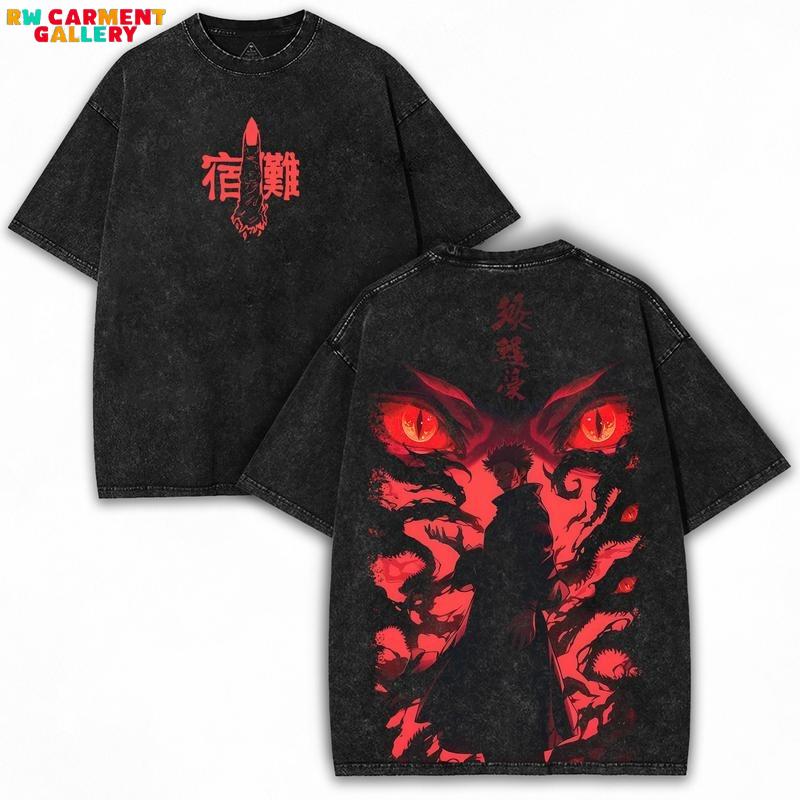 Sukuna x Jujutsu Kaisen + Cursed King Mode + Washed Oversized Graphic Tee + Collector Drop for True Fans