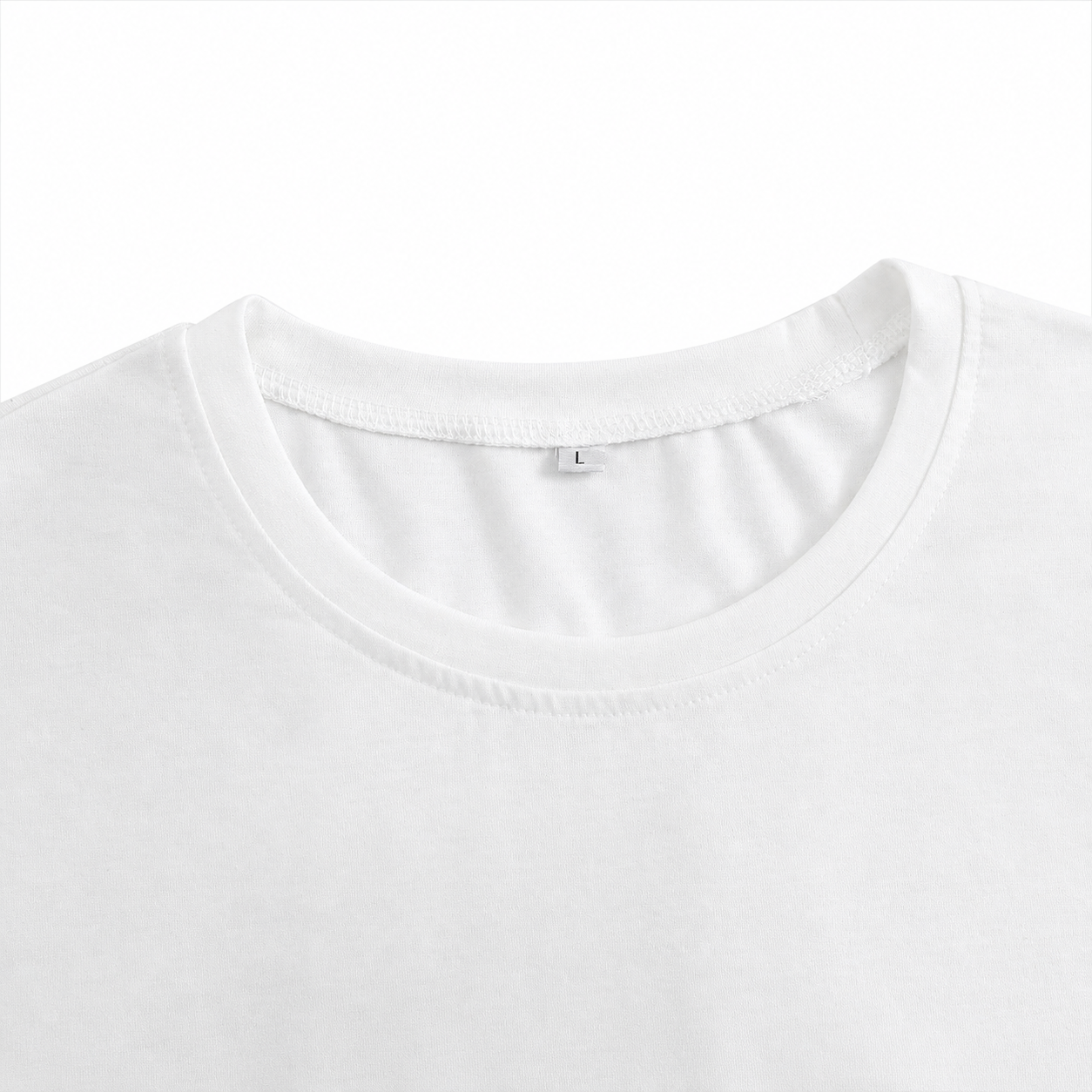 Women's Organic Colored Cotton Short-Sleeve Tee – Soft-Touch, Minimalist Crew Neck, Slim Fit; A Versatile Basic for Work and Daily Wear.
