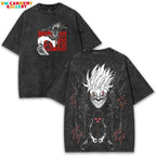 Dandadan Washed Oversized Tee – Psychic Meets Alien Energy in Heavyweight Cotton | For Fans of Chaos, Love & Ghosts