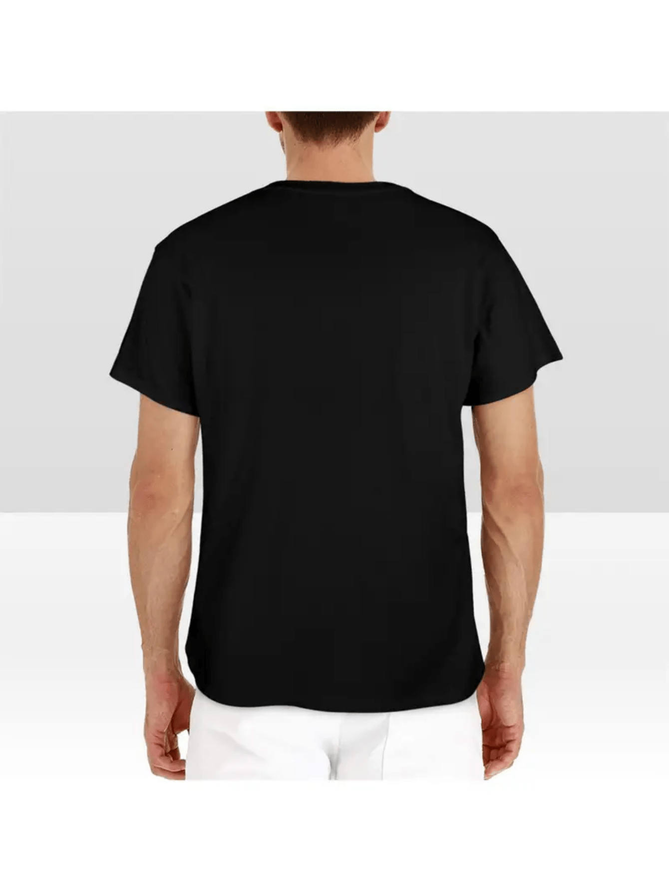 Unisex Black Cat & Yellow Print Cotton T-Shirt - Casual Round Neck, Short Sleeve, Slight Stretch, 100% Cotton, Lightweight & Breathable for Casual Attire, Outdoor Activities, and Relaxed Settings, Cat Shirt