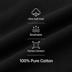Men's 100% Cotton Black Crew-Neck Tank Top – Casual Sleeveless Sports T-Shirt (Basic Style)