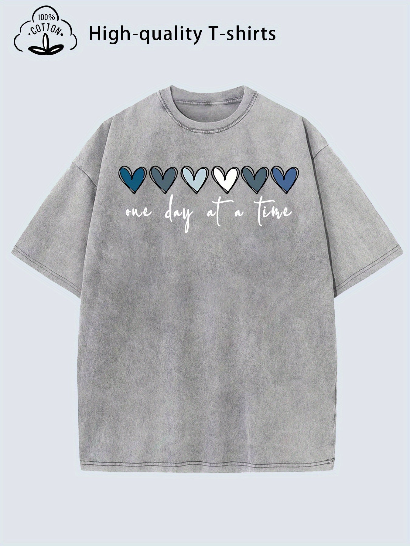 Men'S Heavyweight Vintage Washed T-Shirt - Soft Breathable Fabric, Loose Fit Crew Neck Tee for Everyday & Formal Wear - All-Season Casual Shirt with Timeless Retro Look - Ideal Gift for Men, Versatile Clothing, Streetwear Fashion, Geometric Print