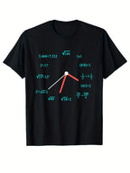 Daily men's casual trend 100 Cotton T-shirt 180g pure cotton with streetwear pattern printed machine washable holiday gift T-shirt short sleeved fitness running and daily wear