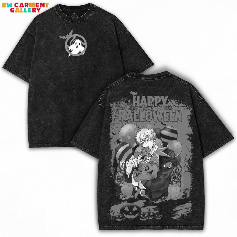 Gojo Satoru x Jujutsu Kaisen + Infinity Domain Mode + Heavyweight Vintage Washed Oversized Tee
