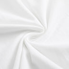 Men's white pure cotton crew-neck T-shirt—a versatile wardrobe essential.
