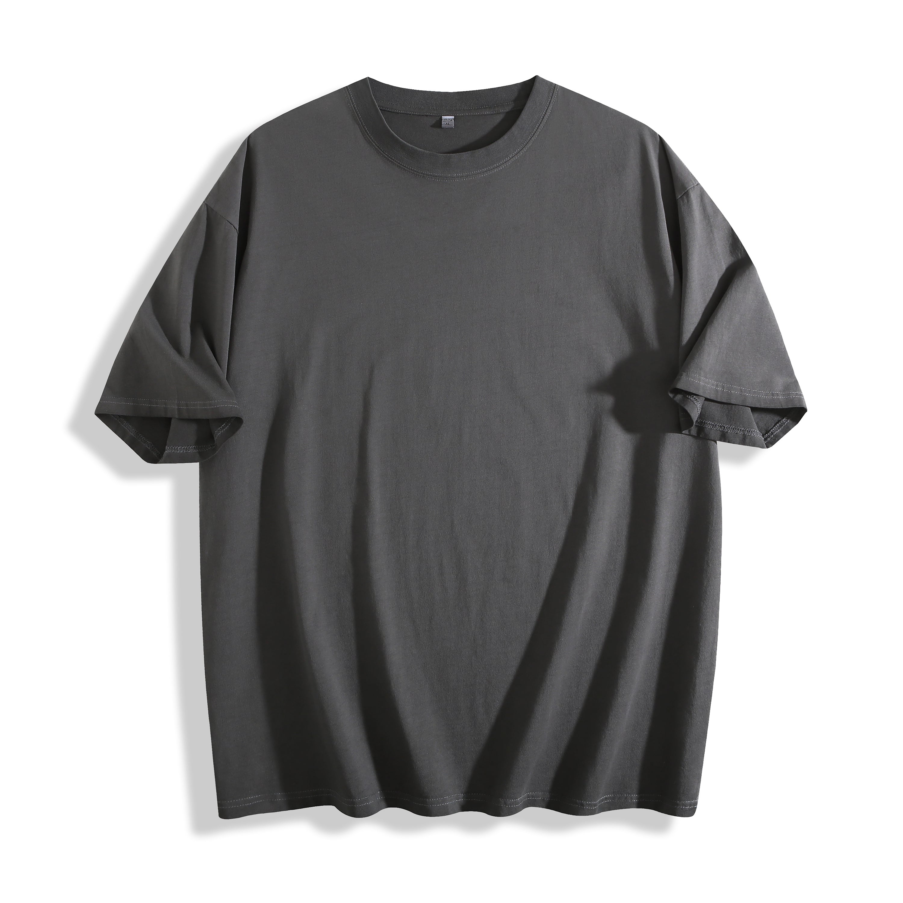 American Vintage-Style Distressed Wash Short-Sleeve T-Shirt – Unisex Casual Top with Faded, Worn-In Finish