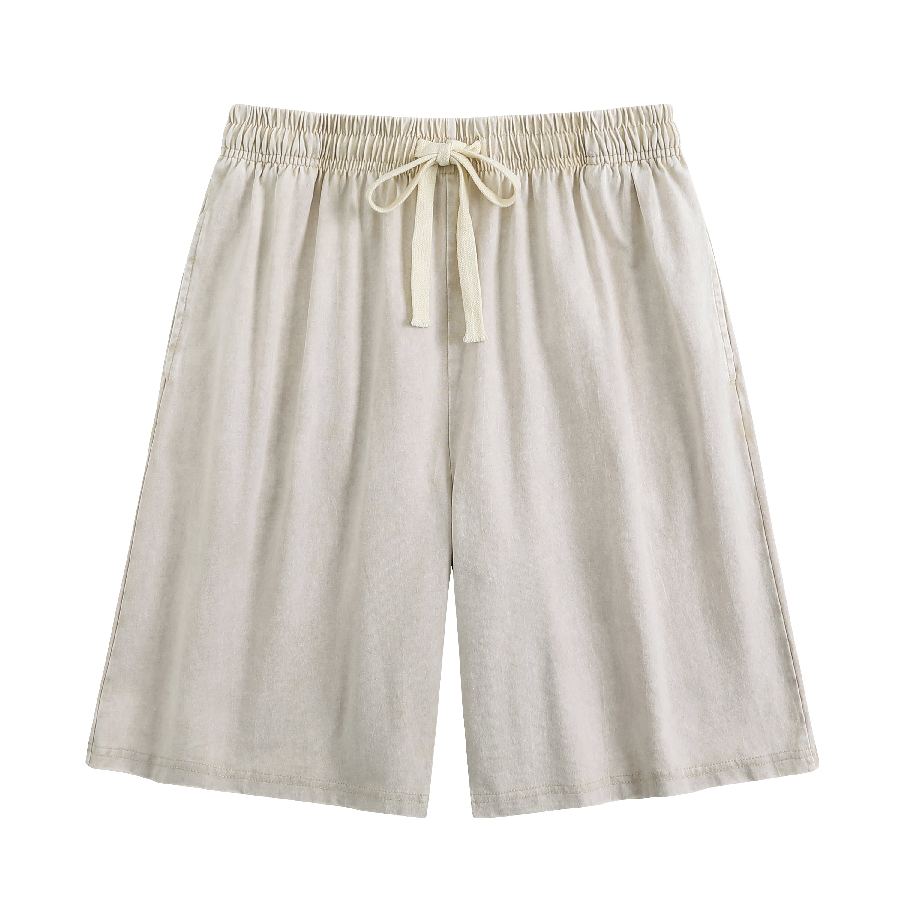 American-style vintage distressed-wash shorts; breathable cotton-blend athletic shorts; versatile, casual unisex style.