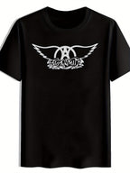 Men's Retro 100 Cotton T-shirt 180g pure cotton with unique printed pattern short sleeved top T-shirt suitable for urban style daily dressing and gift giving