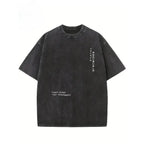 Vintage-Inspired Cotton T-Shirt - Distressed Washed, Crew Neck, Short Sleeve | Summer Casual Wear