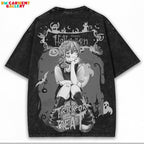 Chainsaw Man x Devil Hunter Mode + Heavy Cotton Vintage Washed Oversized Anime Tee