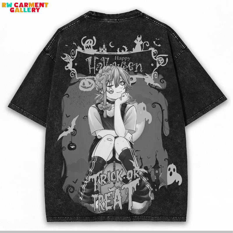 Chainsaw Man x Devil Hunter Mode + Heavy Cotton Vintage Washed Oversized Anime Tee