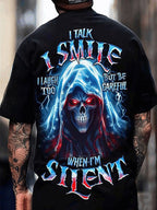 Men's Trendy Plus Size 5XL 6XL 100 Cotton T-shirt 180g pure cotton with fresh pattern printing suitable for all seasons, breathable and sweat absorbing T-shirt suitable for all seasons, thick and high-quality all cotton for the public, suitable for fitnes