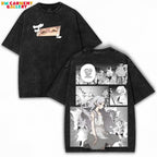 Frieren – Beyond Journey’s End Washed Tee with Undead Army Manga Panels & Ethereal Elf Vibe | Fantasy Anime Drop for True Fans