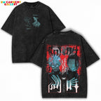 Jujutsu Kaisen x Cursed Energy Surge + Washed Vintage Tee + Double Printed 260GSM — Collector Drop for Dark Anime Fans
