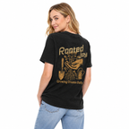 "Rooted Joy" Vintage-Style Relaxed Fit Cotton T-Shirt – Featuring a Back Graphic of Hands Holding a Sapling (Soothing/Nature-Inspired Aesthetic) – Unisex Short-Sleeve Tee
