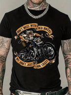 Men's 100 Cotton T-shirt 180g pure cotton with creative modern style printed wrinkle resistant T-shirt short sleeved printed T-shirt outdoor activities suitable for all seasons clothing