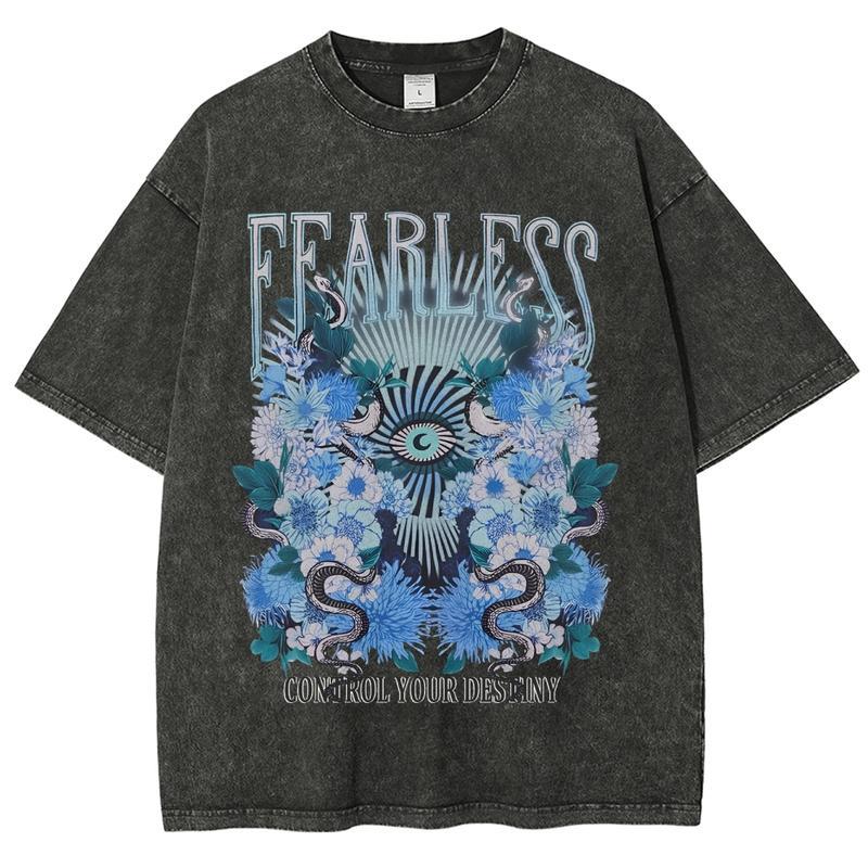 Fun Print Unisex Washed T-Shirt 3