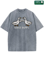 Men's Heavyweight 250GSM 100% Cotton T-Shirt - Vintage Washed Short Sleeve with Embellished Belly Print, Loose Fit Round Neck Casual Streetwear Tee for Summer & Casual Attire, Machine Washable Retro Wax Printing (all-Season)