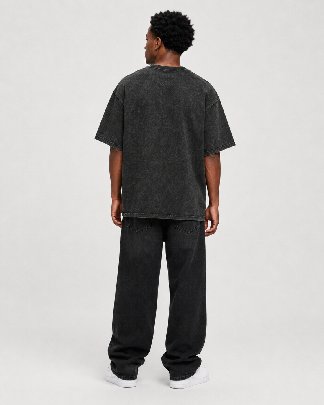 Vintage-Wash Short-Sleeve T-Shirt | *The Apothecary Diaries* Floral Woodblock Print – Unisex Oversized Fit