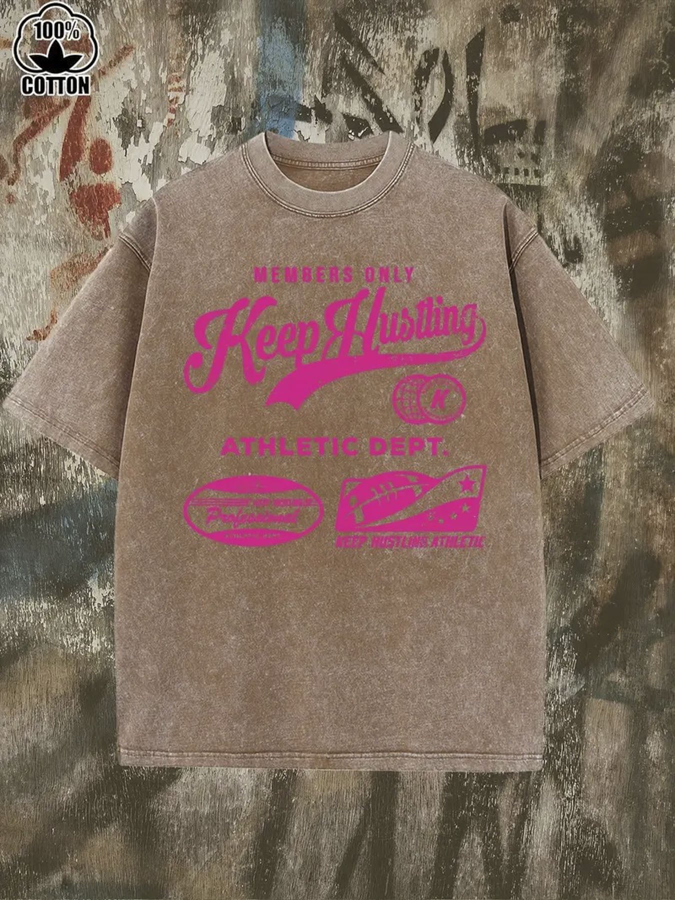 Men's 230g Washed Cotton T-Shirt - Limited Edition Hunting & Sports Print (Rifle & Deer Graphic) - Breathable Outdoor Casual Wear, Machine Washable Loose Fit Street Style Top for Year-Round - Ideal Gift for Hunters & Athletes