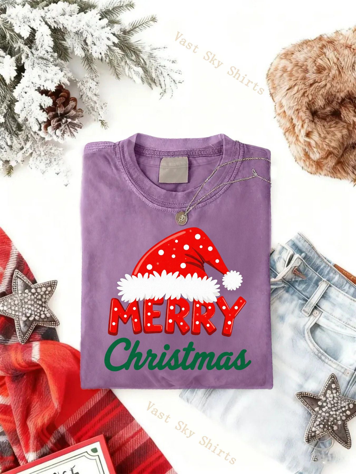 Y2K Retro Vintage Christmas T-Shirt Compatible for Church Worship - Washed Cotton Short Sleeve with Merry Christmas Print, Unisex Casual Holiday Party Outfit, Winter Warmth (Regular/Loose Fit) - Year-Round Wear & Machine Washable