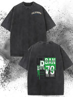 Men'S Vintage California Graphic T-Shirt - Soft Washed 100% Loose Fit Streetwear Tee with Distressed Effect, Retro 70s/80s/90s California Design