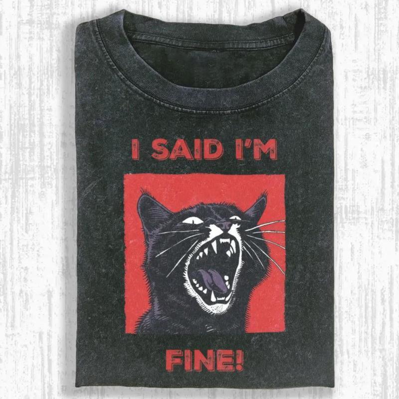 Unisex Vintage Washed Crew Neck Tee Regular Fit Casual Comfort Breathable Short Sleeve Funny T-shirts for Summer Fashion Men&Women's Top for Daily Wear