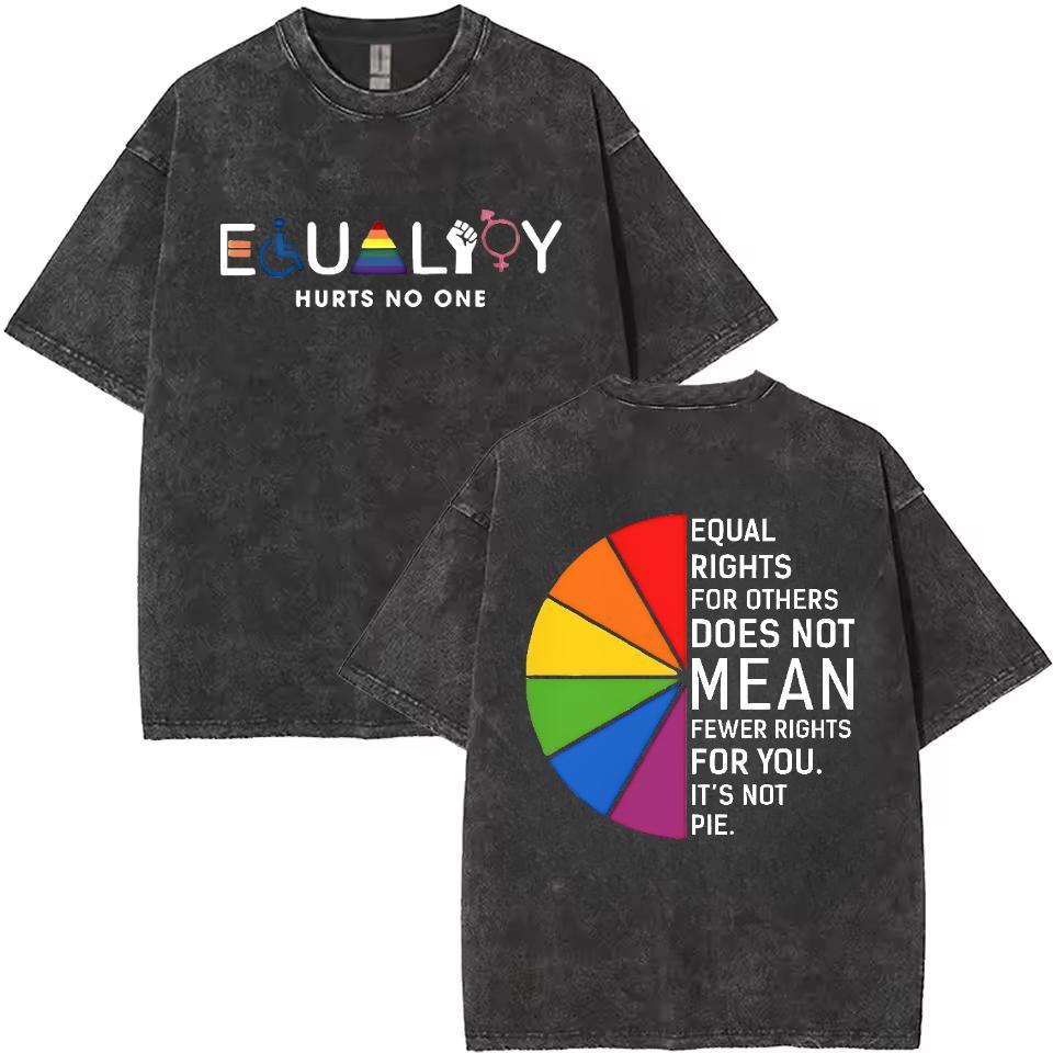Equality - Inspired Washed T - Shirt for Making a Social Statement