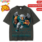 Washed T-shirt Philadelphia Rush Football Men's T-Shirt women's and men's tops TikTokShop Black Friday
