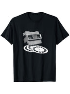 View-Master Graphic Tee - Unisex 100% Cotton T-Shirt, Black with White View-Master Design, Casual Outdoor & Casual Attire, Sizes S-XXXL, Machine Washable
